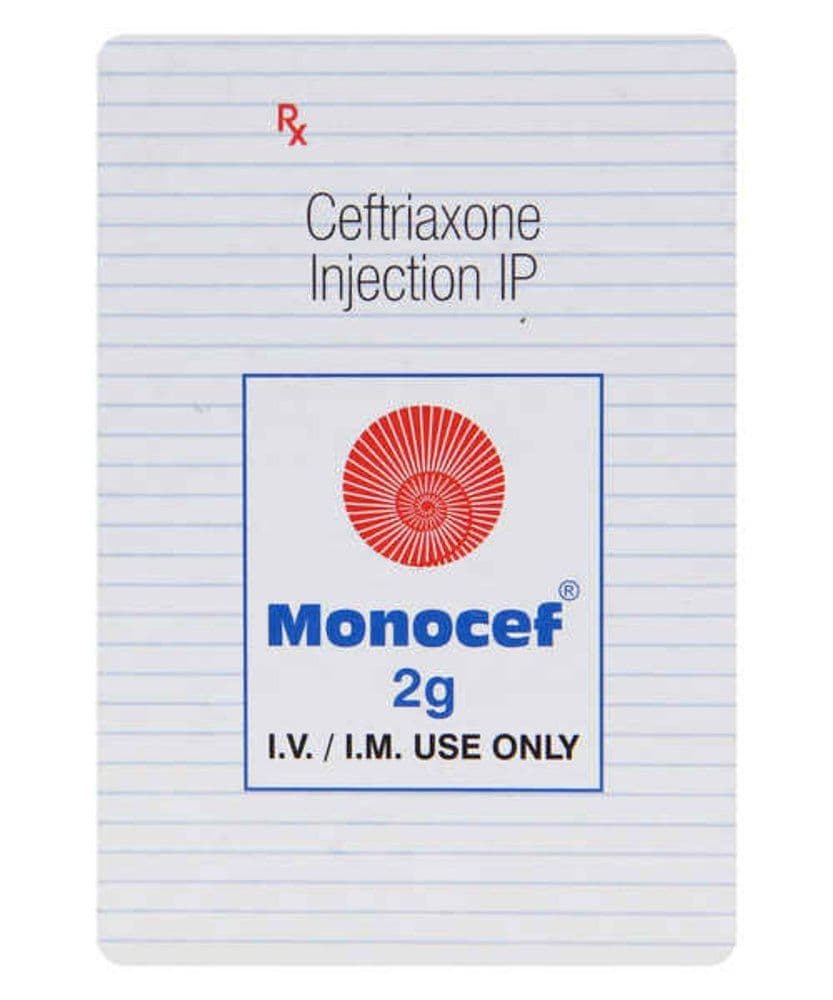 Monocef 2 gm Injection