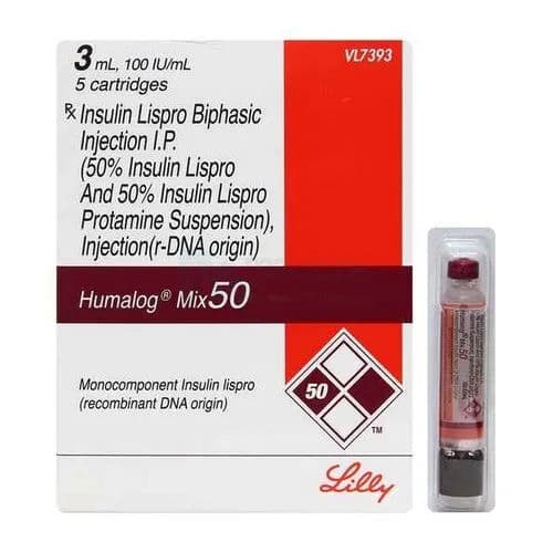 Humalog Mix 50 100 Iu/ml 3 ML Cartridge