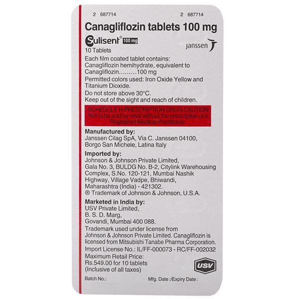 Sulisent 100 mg Tablet (10 Tab)