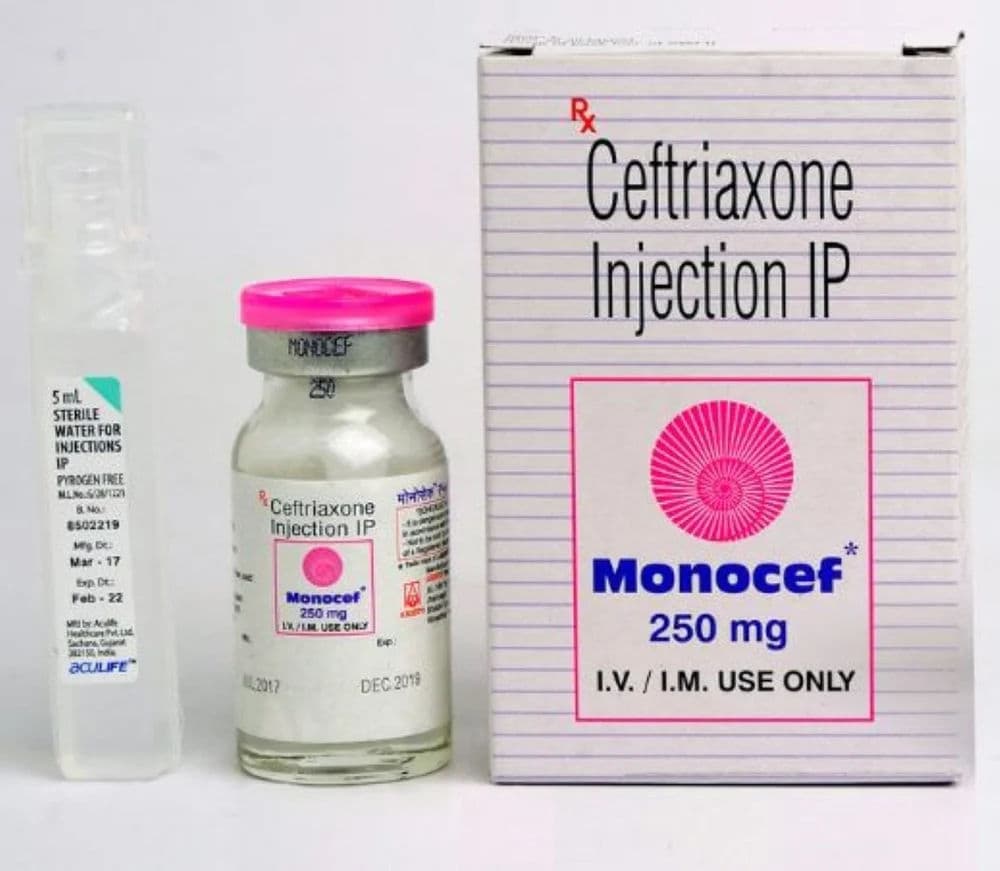 Monocef 250 mg Injection