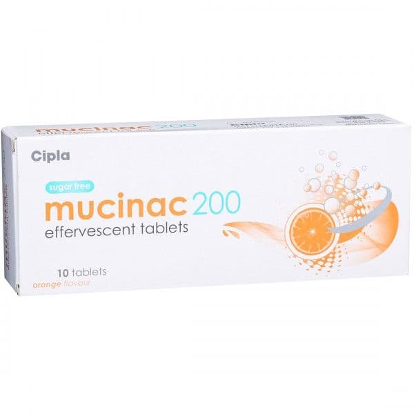 Mucinac 200 mg Tablet (10 Tab)